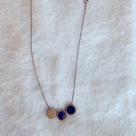 Madewell black charms necklace